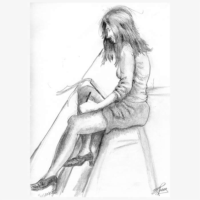 Graphite Drawing by SKParker