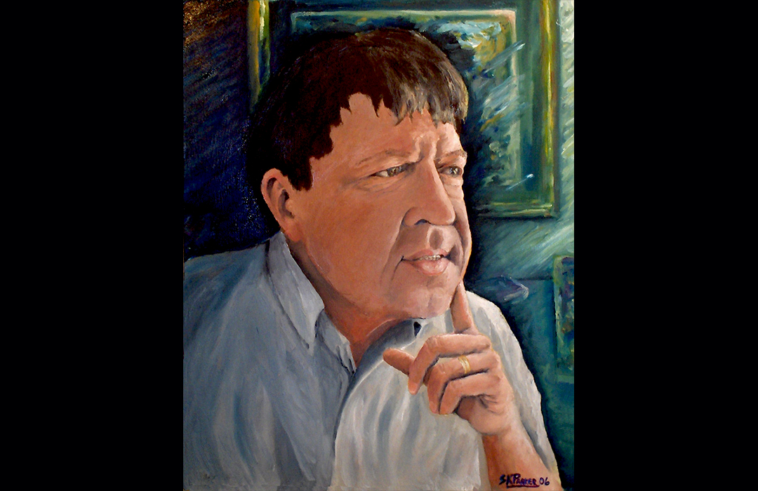 Oil painting of Duane by SKParker